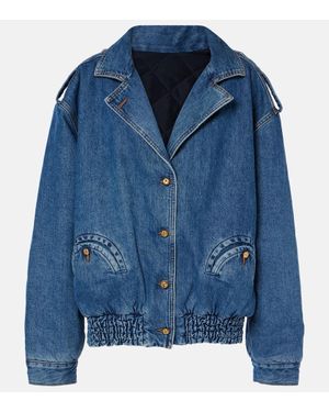 Blazé Milano Chaqueta bomber Nariida Sapphire denim - Azul