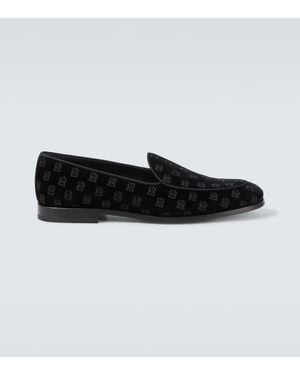 Dolce & Gabbana Mocasines Vivaldi De Terciopelo - Negro