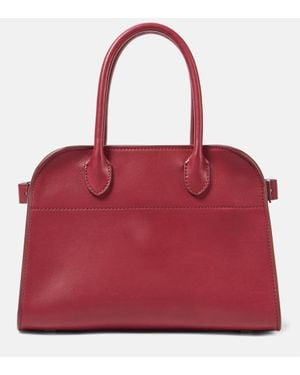 The Row Tote Soft Margaux 10 aus Leder - Rot