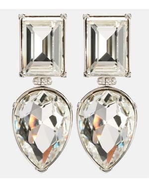 McQueen Pendientes Con Cristales - Metálico