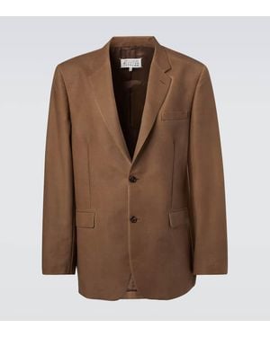 Maison Margiela Mohair And Wool Blazer - Brown