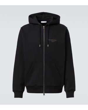 Givenchy Relaxed-Fit Zip-Up Hoodie With Drawstring Ho - Schwarz