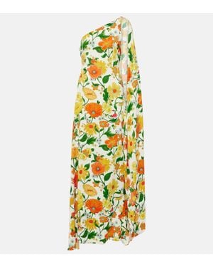 Stella McCartney One-Shoulder-Robe Aus Cady - Mettallic