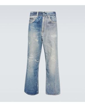 Our Legacy Third Cut Trompe L'Oil Straight Jeans - Blue