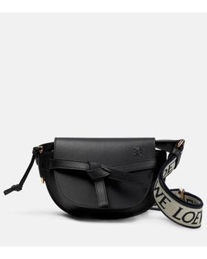 Loewe Mini Gate Dual Bag - Black