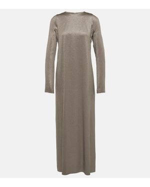 FFORME Iris Metallic Maxi Dress - Grey