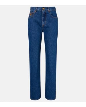 Blazé Milano Paso Mid-Rise Straight Jeans - Blue
