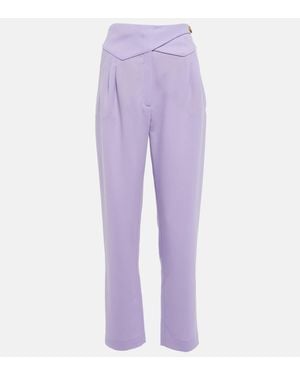 Blazé Milano Blaze Milano Basque Straight Virgin Wool Trousers - Purple