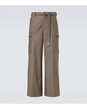 Sacai Pantaloni Cargo - Marrone