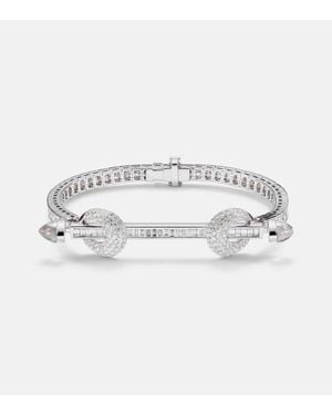 ANANYA Bracelet Chakra En Or Blanc 18 Ct, Diamants Et Quartz - Métallisé