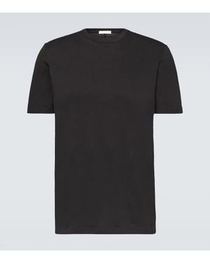 The Row T-Shirt Luke Aus Baumwoll-Jersey - Schwarz