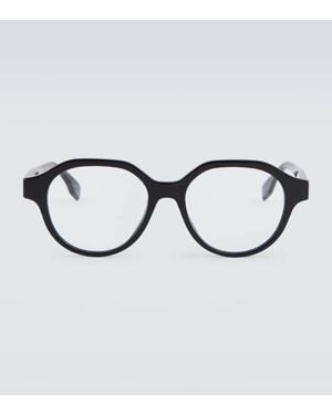 Fendi Occhiali Rotondi Ff - Marrone