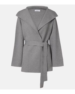 Max Mara Rea Belted Coat - Grey