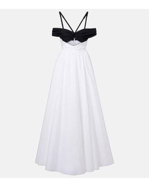 Giambattista Valli Off-Shoulder-Robe Aus Baumwolle - Weiß