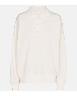 The Row Corzas Cotton Polo Jumper - White