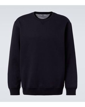 Brunello Cucinelli Sweatshirt Aus Einem Baumwollgemisch - Blau