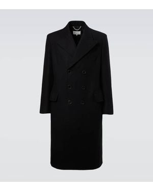 Maison Margiela Mantel Aus Schurwolle - Schwarz