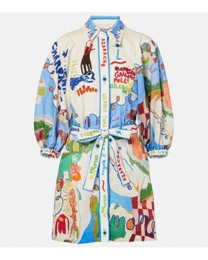 ALÉMAIS Nadia Mini Dress - Blue