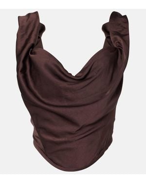 Vivienne Westwood Sunday Draped Corset - Brown