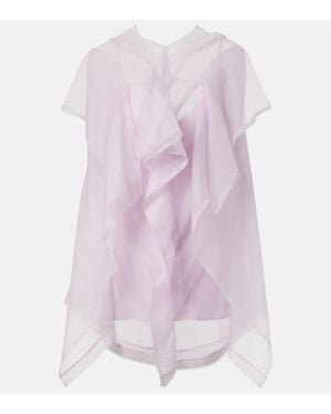 KHAITE Top Santana Aus Seidenorganza - Pink