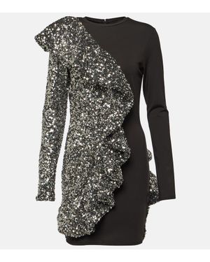 ROTATE BIRGER CHRISTENSEN Verziertes Minikleid - Schwarz