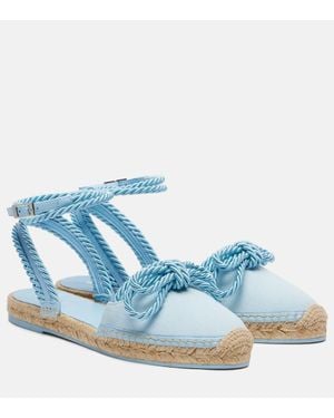 Mach & Mach Espadrilles Aus Canvas - Blau