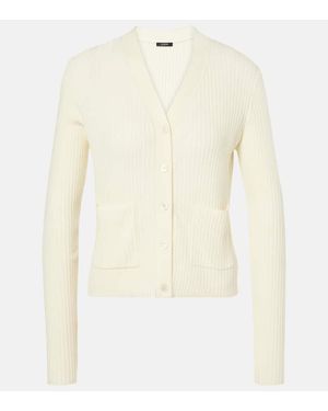 JOSEPH Cardigan Aus Rippstrick - Weiß