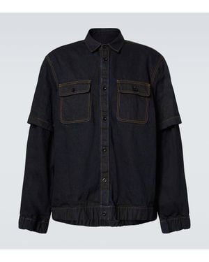 Sacai Denim Shirt - Black