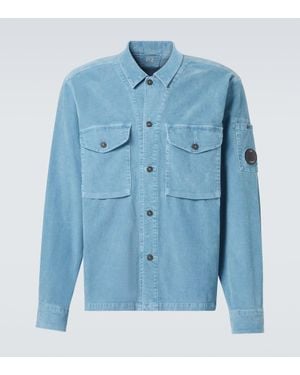 C.P. Company Cotton-Blend Corduroy Overshirt - Blue