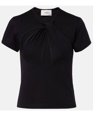 【関税込み】Coperni ブラック Cut-Out ベビーTシャツ Coperni T-shirts for Women | Online Sale up to 50% off | Lyst