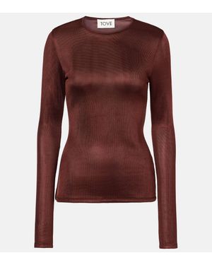 TOVE Mayra Knitted Top - Brown