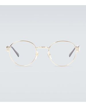 Gucci Runde Brille - Mettallic