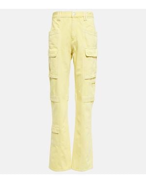 Isabel Marant Cargo-Jeans Vokayo Aus Baumwolle - Gelb