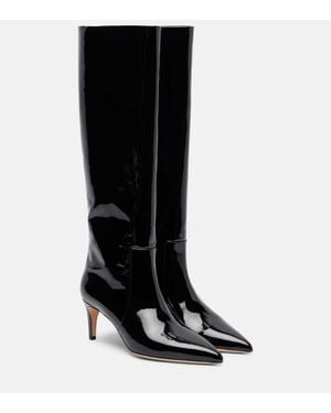 Paris Texas 60 Patent Leather Knee-High Boots - Black