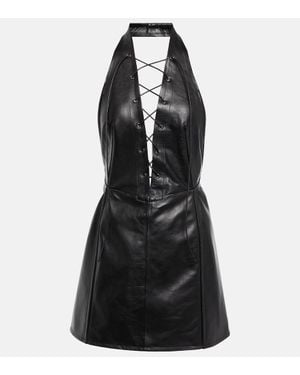 Petar Petrov Robe Atkins En Cuir - Noir