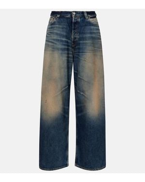 Acne Studios Jeans U Rocka A Gamba Larga - Blu