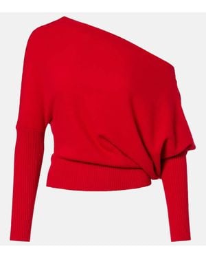 Altuzarra One-Shoulder-Pullover Paxi Aus Kaschmir - Rot