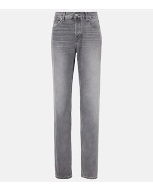 RE/DONE High-Rise Straight Jeans - Grau