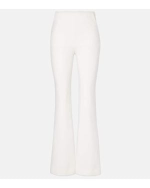 Roland Mouret Pantaloni Flared A Vita Alta - Bianco