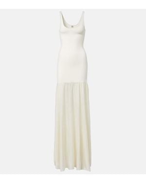 TOTEME Evening Jersey Maxi Dress - White