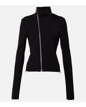 Rick Owens Gary Cropped Wool-Blend Jacket - Black