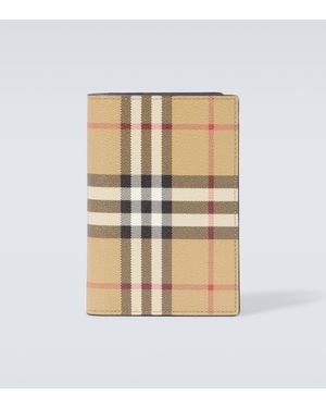 Burberry Faux Leather Wallet - Natural