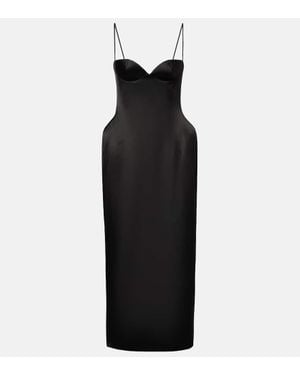 Magda Butrym Silk Midi Dress - Black