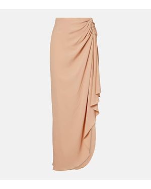 Mugler Re/Edit Maxirock Aus Georgette - Natur