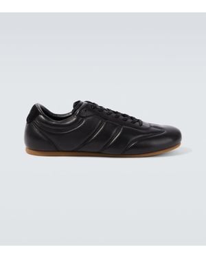 Lemaire Leather Trainers - Black