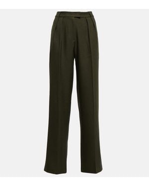 AYA MUSE Ori High-Wise Wide-Leg Pants - Green