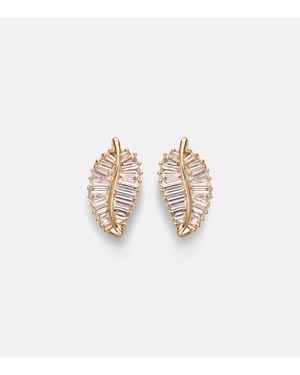 Anita Ko Ohrringe Small Aus 18Kt Gelbgold Mit Diamanten - Weiß