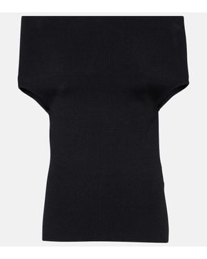 TOTEME Top Off-Shoulder - Nero
