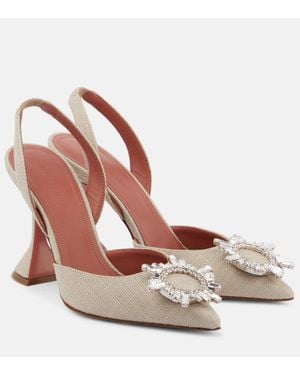 AMINA MUADDI Pumps Slingback Begum 95 - Marrone
