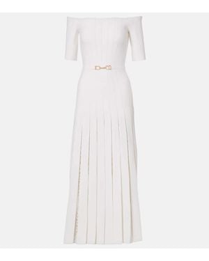 Gabriela Hearst Maxikleid Aus Wolle Und Seide - Weiß